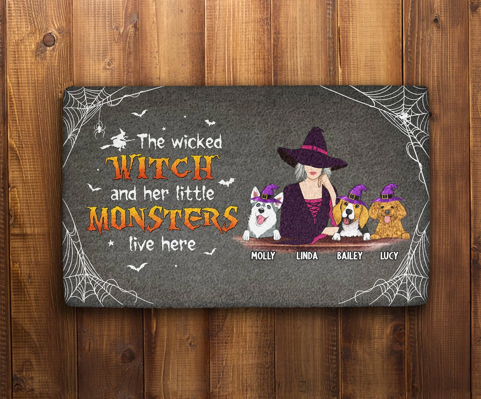 We Live Here - Personalized Custom Doormat - Image 2