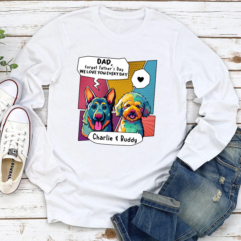 We Love You Every Single Day - Personalized Custom Long Sleeve T-shirt - Image 2