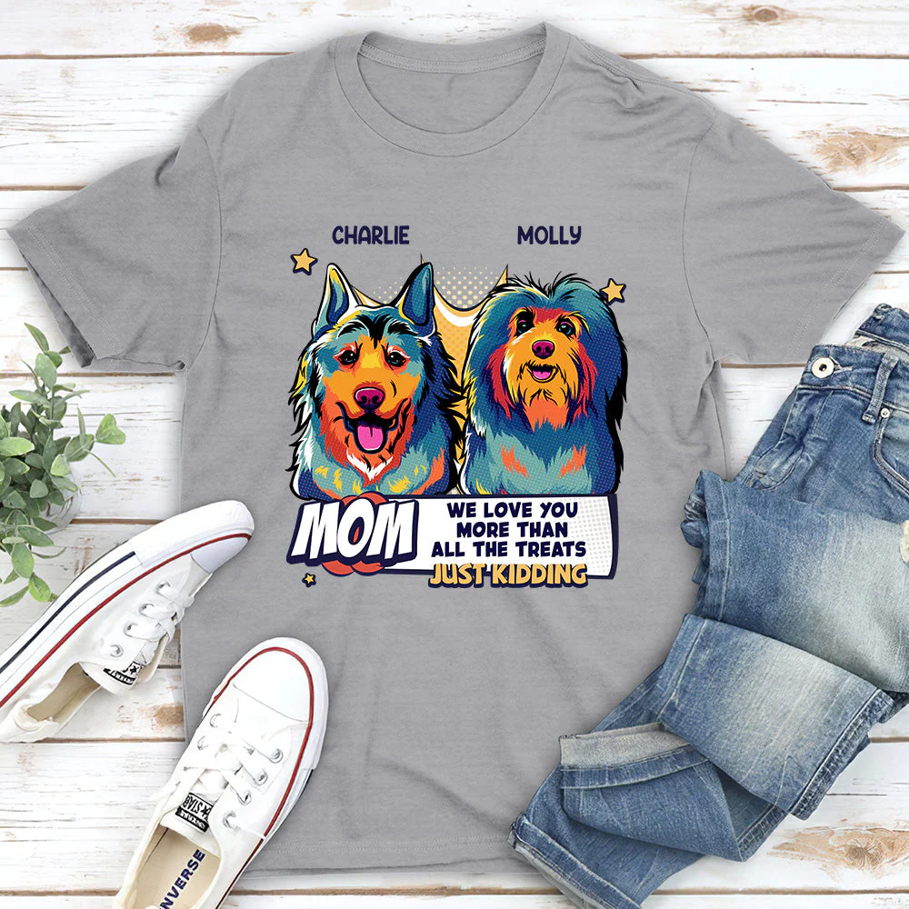 We Love You More Than All The Treats - Personalized Custom Unisex T-shirt - Image 5