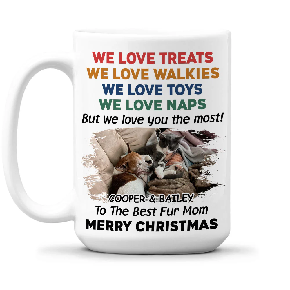 We Love You Snow Ver Photo - Personalized Custom Coffee Mug - Image 4