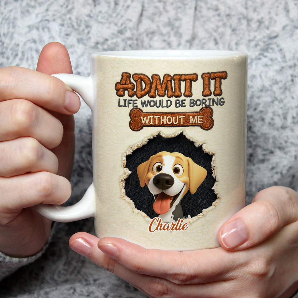 We Make Life Less Boring - Personalized Custom Coffee Mug - Image 3