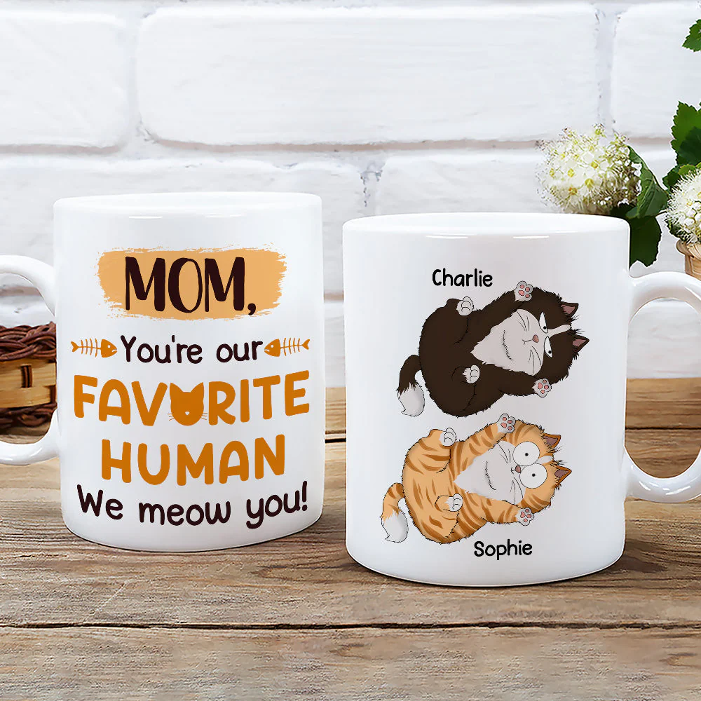 We Meow You - Personalized Custom Coffee Mug - Image 3