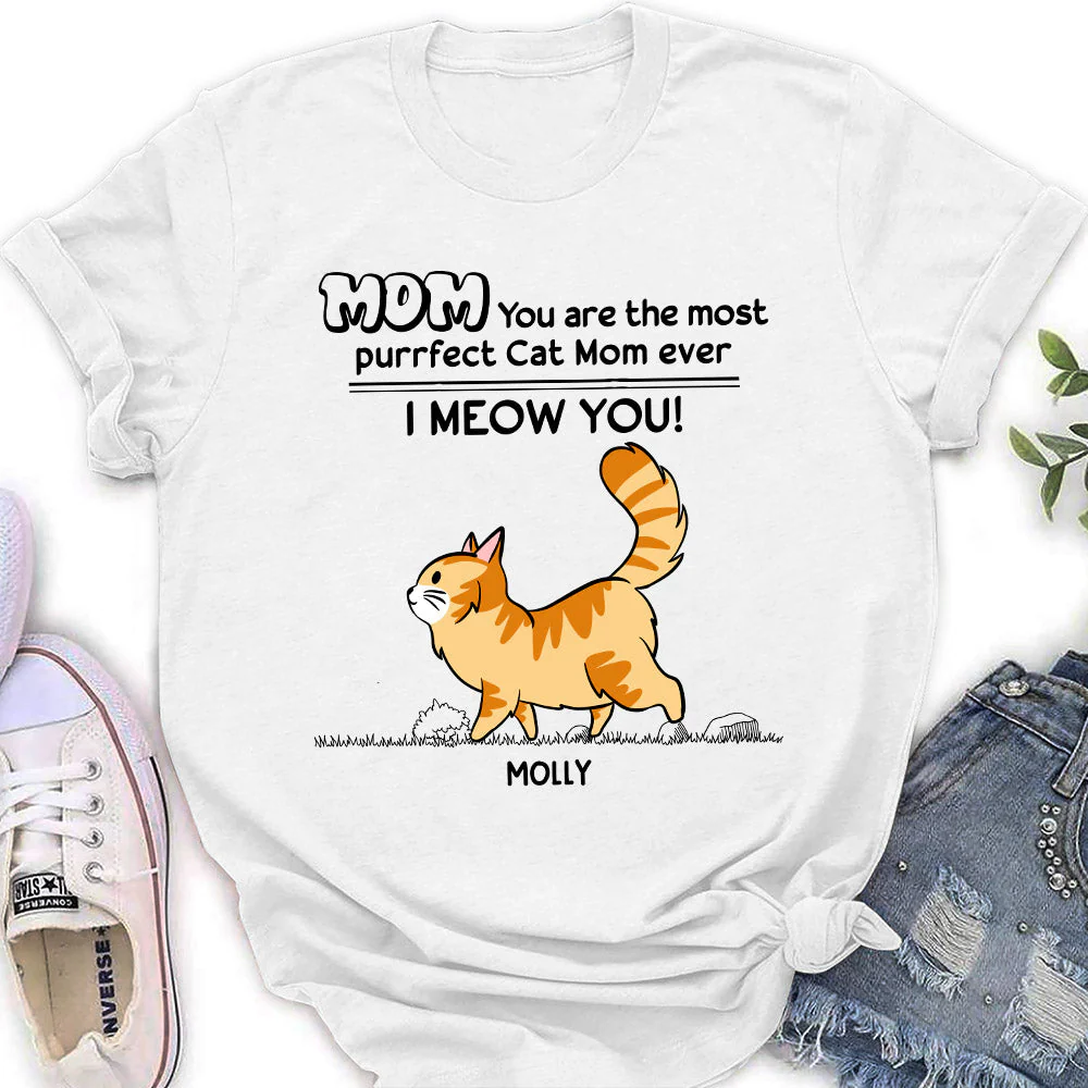 We Meow You - Personalized Custom Women's T-shirt - Image 2
