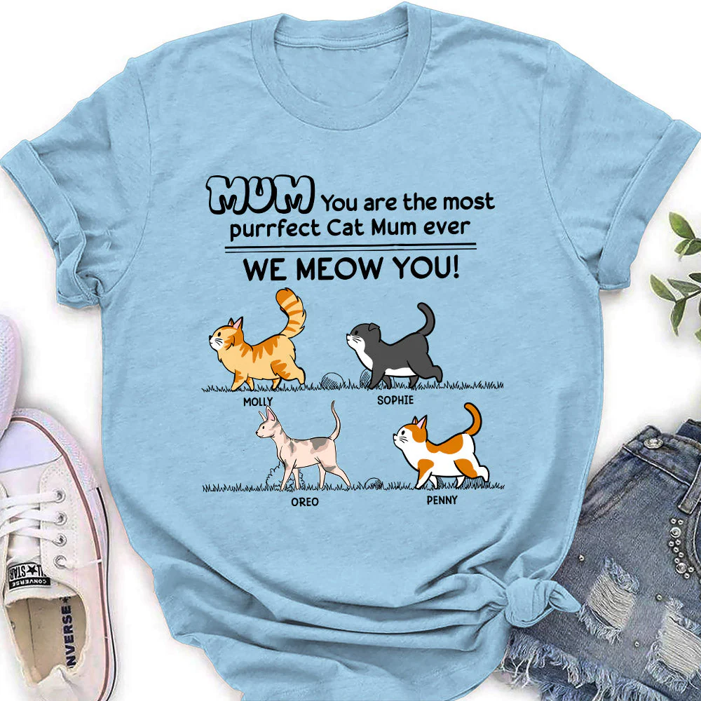 We Meow You - Personalized Custom Women's T-shirt - Image 4