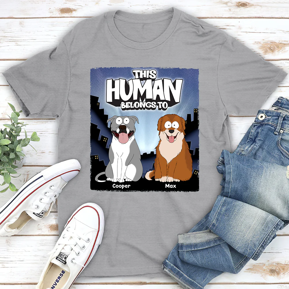 We Own You Human - Personalized Custom Unisex T-Shirt - Image 2