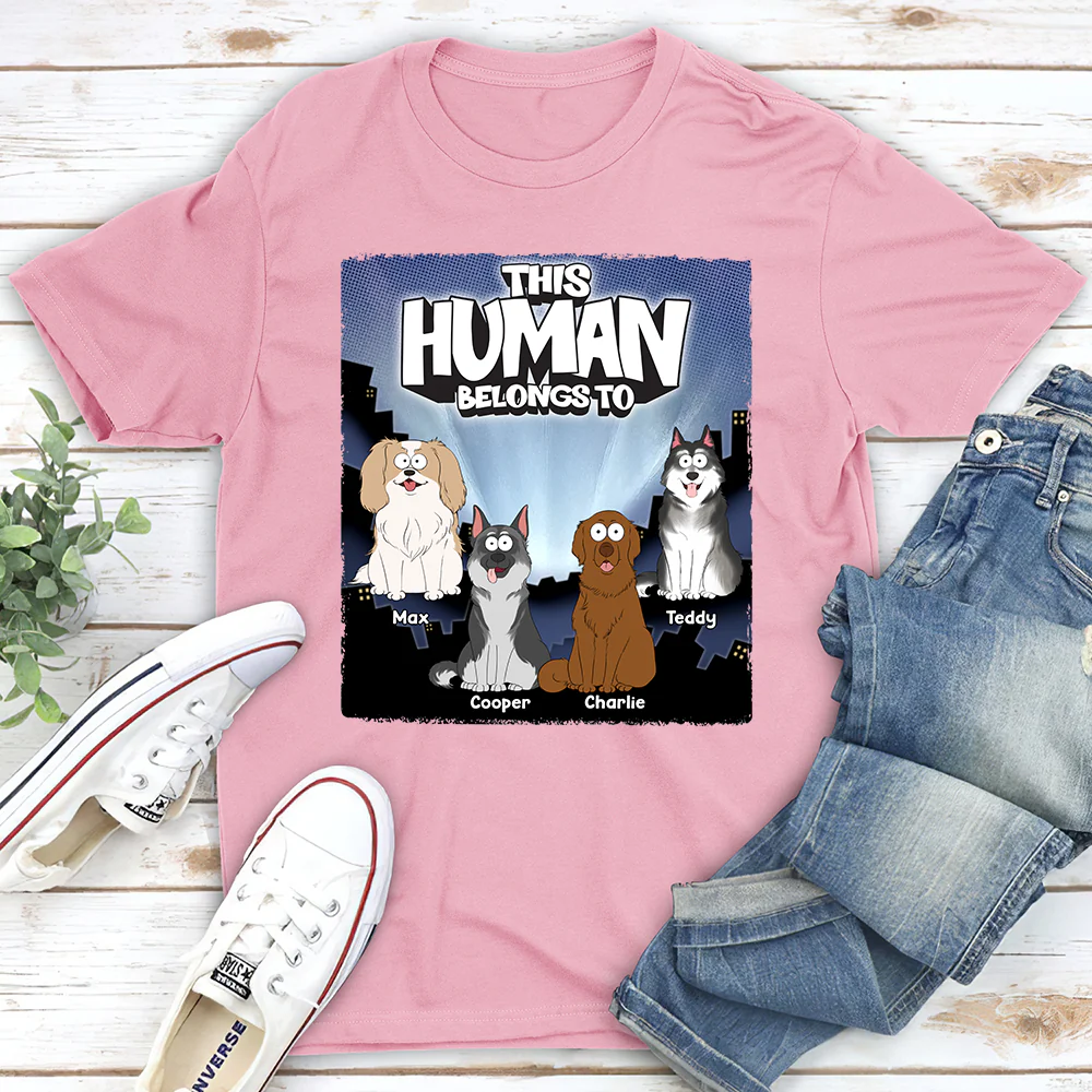 We Own You Human - Personalized Custom Unisex T-Shirt - Image 4