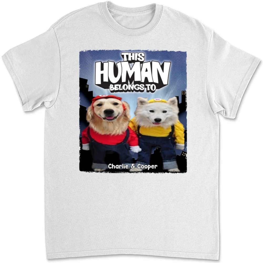 We Own You Human Photo - Personalized Custom Unisex T-Shirt - Image 4
