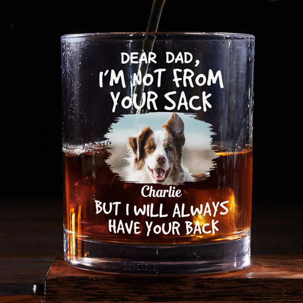 We Picked You Congrats Photo - Personalized Custom Whiskey Glass - Image 2