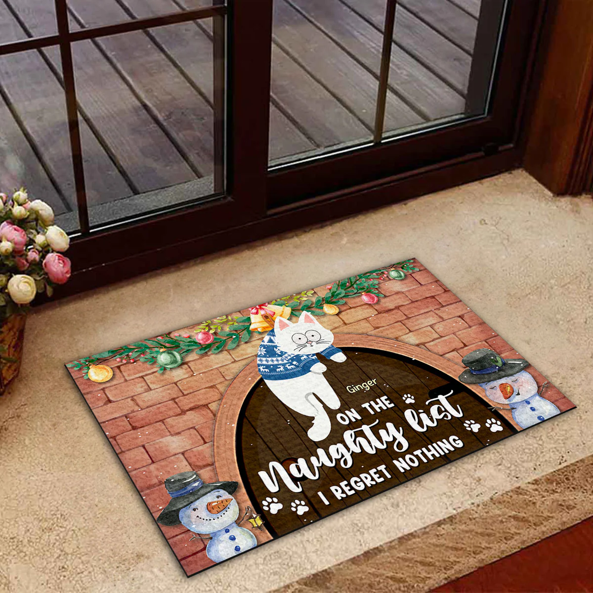 We Regret Nothing - Personalized Custom Doormat - Image 4