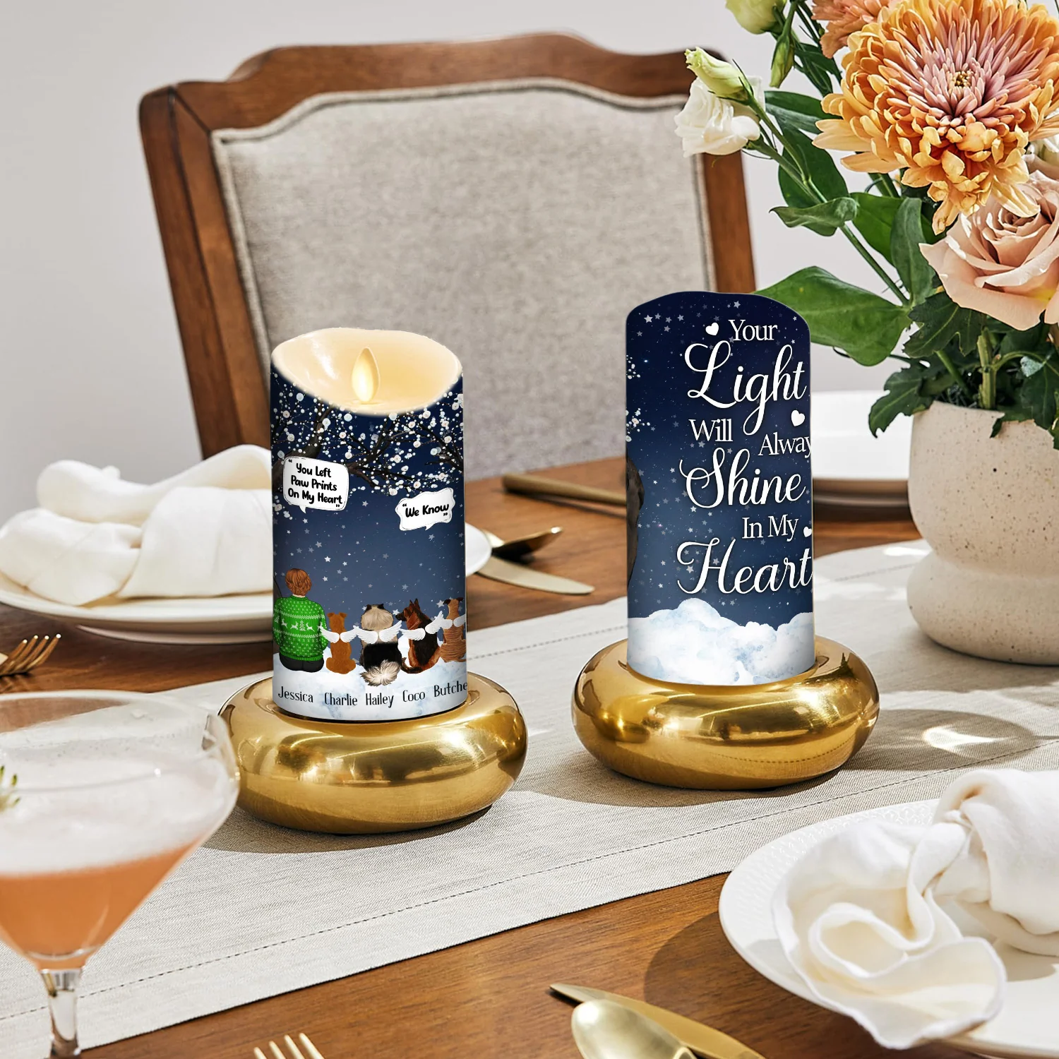 We Still Talk About You - Personalized Custom LED Candle - Image 4
