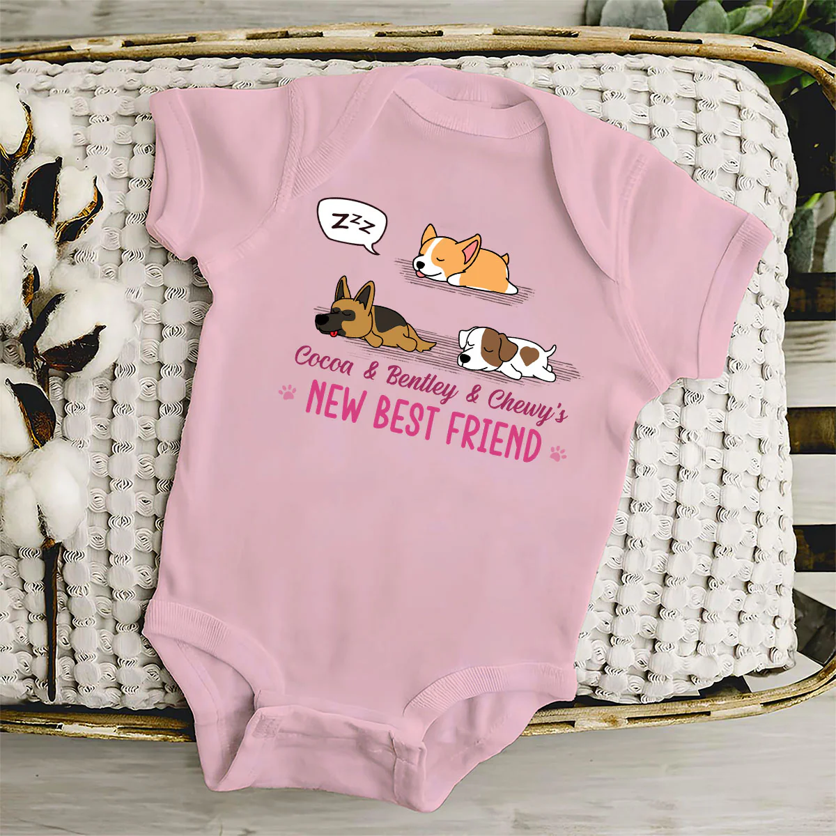 We Will Be Best Friends Forever - Personalized Custom Baby Onesie - Image 4