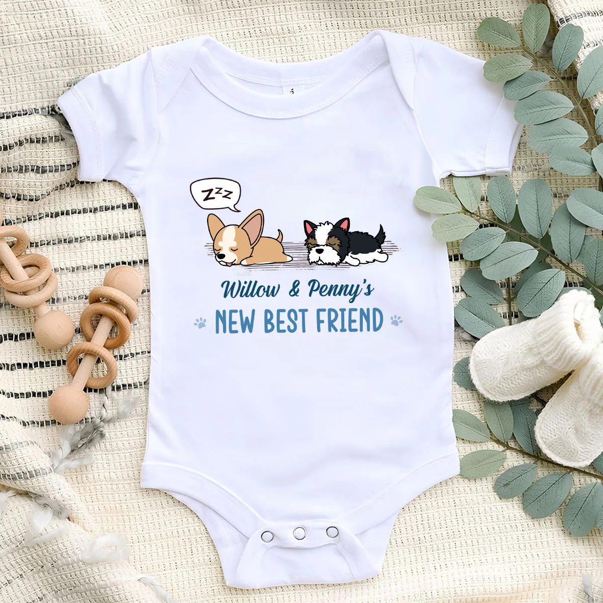 We Will Be Best Friends Forever - Personalized Custom Baby Onesie - Image 6