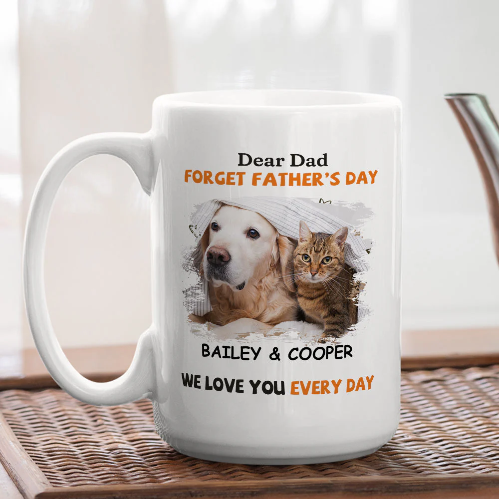 We Woof You Every Day - Personalized Custom Coffee Mug - Image 6