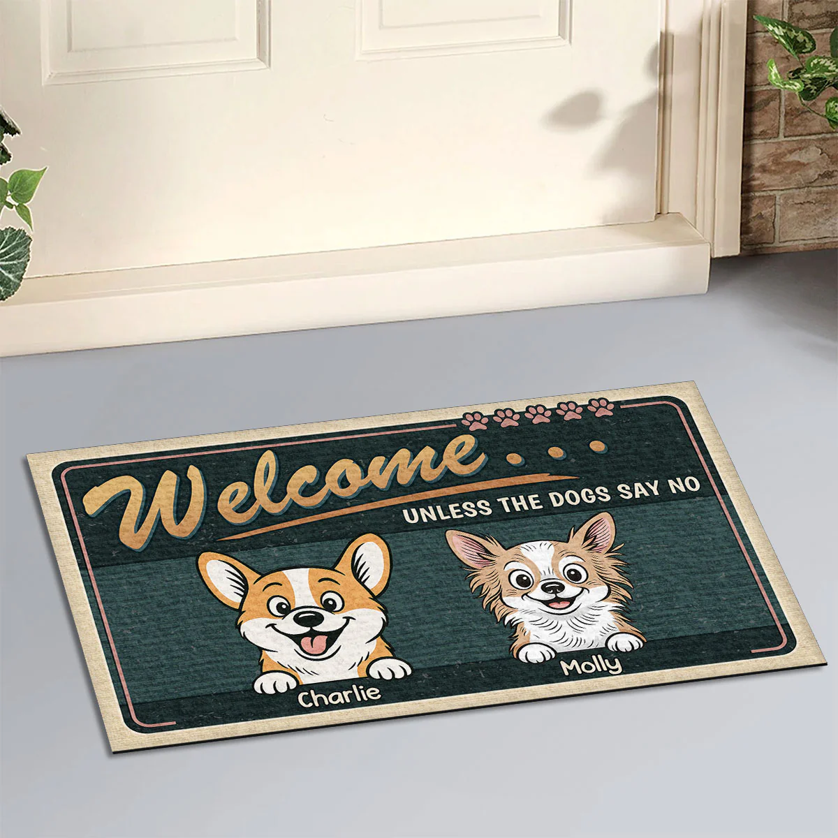 Welcome All Of You Human - Personalized Custom Doormat - Image 2