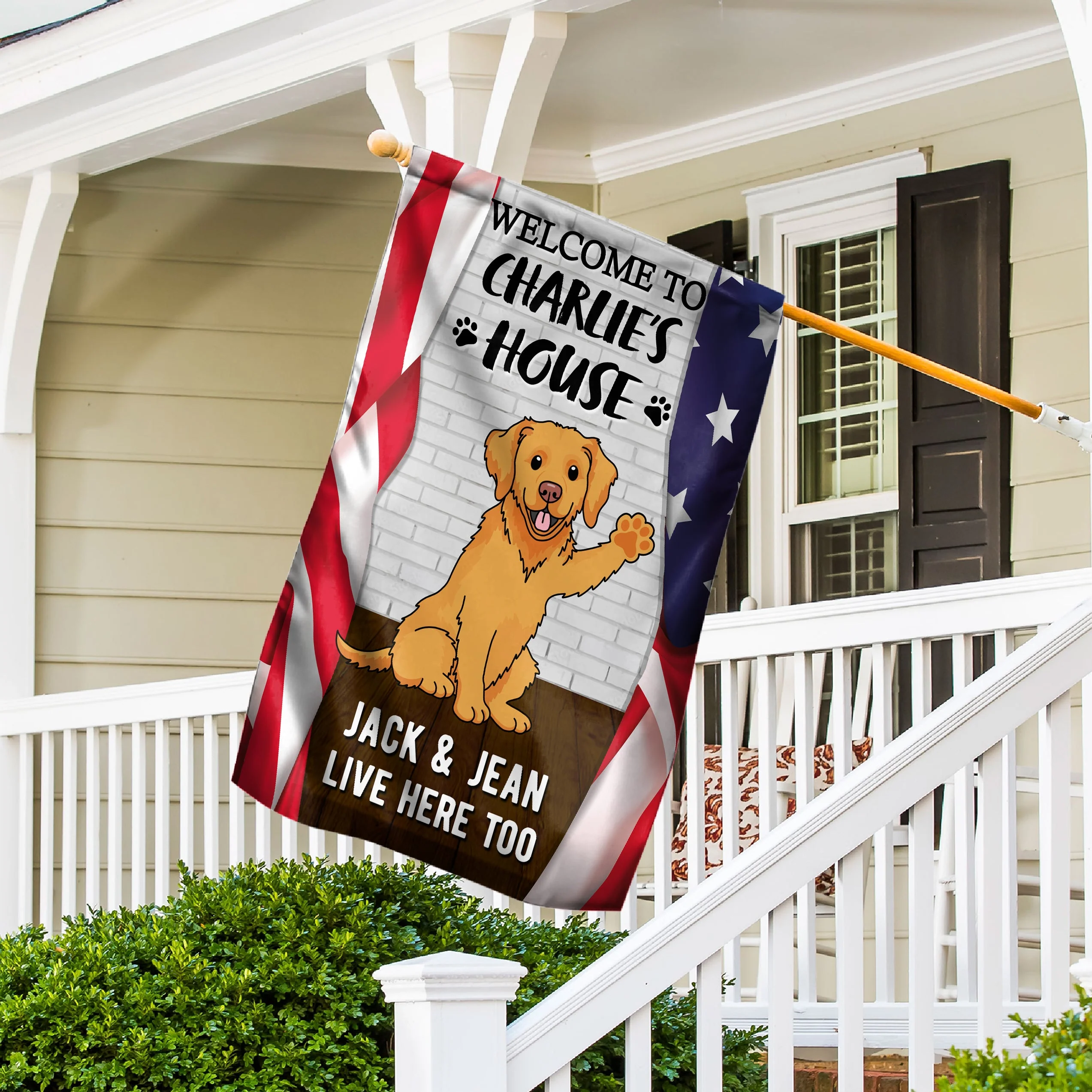 Welcome My House - Personalized Custom Garden Flag - Image 4