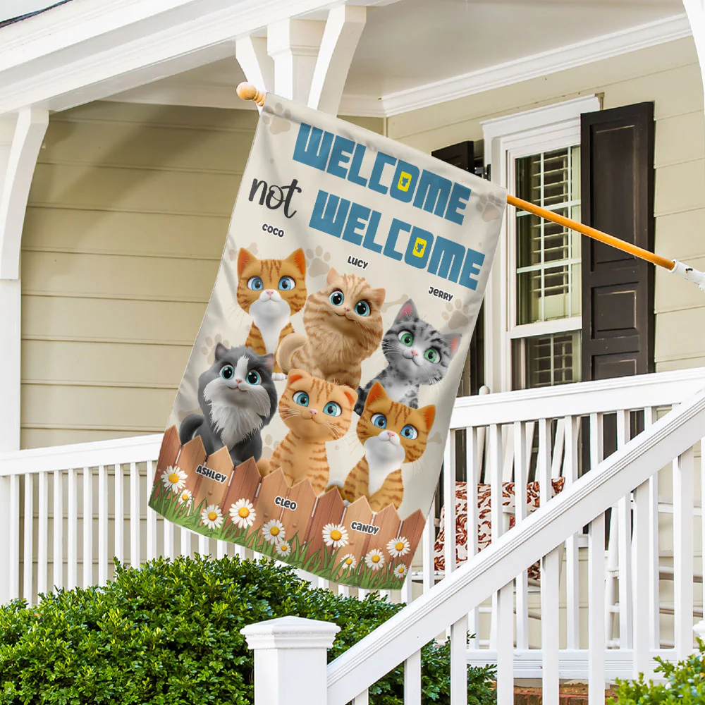 Welcome Not Welcome - Personalized Custom Flag - Image 5
