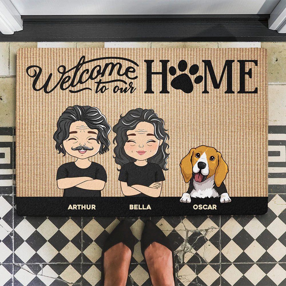 Welcome To Our Home - Personalized Custom Doormat - Image 2