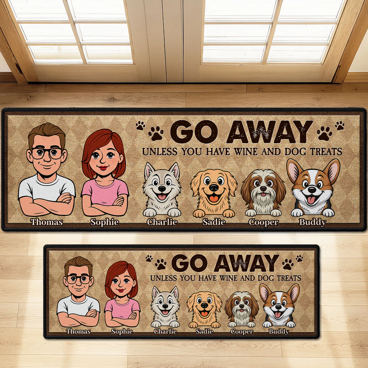 Welcome To Our Home - Personalized Custom Runner Rug - Image 3