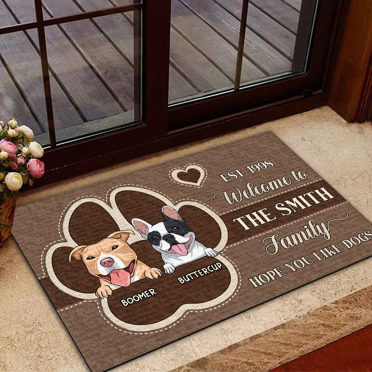 Welcome To Our House - Personalized Custom Doormat - Image 3