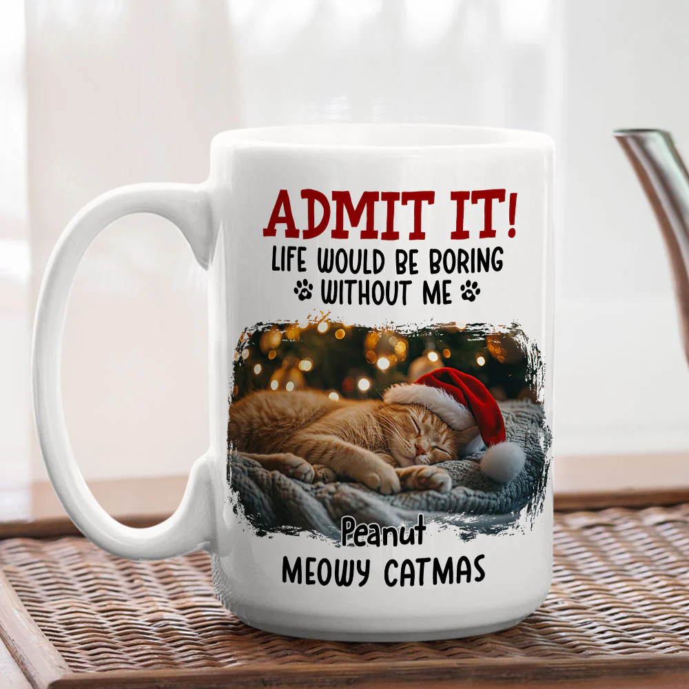Well Trained Parents Ver Cat Photo - Personalized Custom Coffee Mug - Image 3