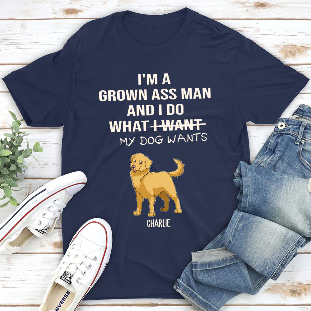 What My Dog Wants - Personalized Custom Unisex T-shirt - Image 2