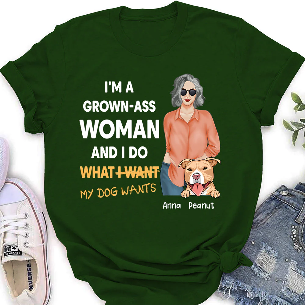 What My Dog Wants - Personalized Custom Women's T-shirt - Image 3