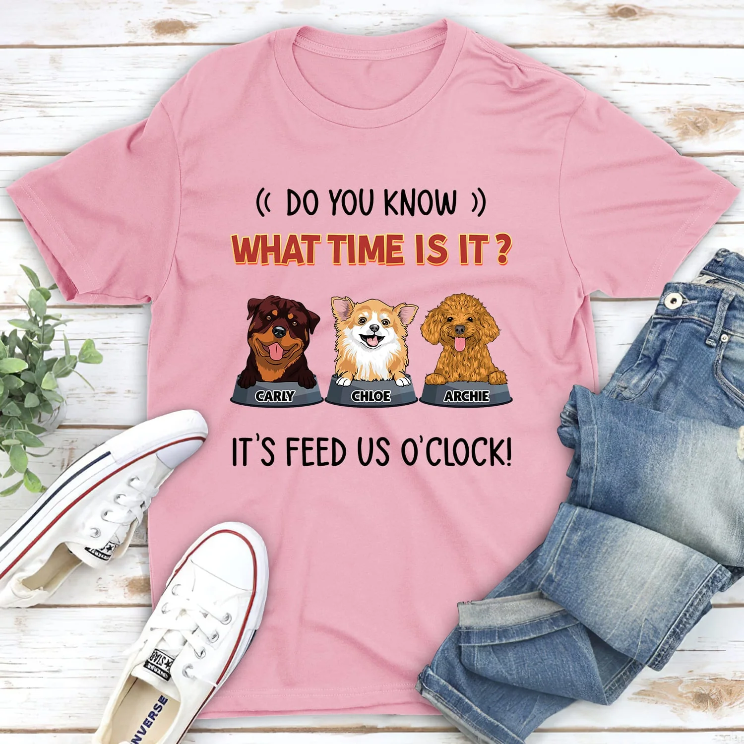 What Time Is It - Personalized Custom Unisex T-shirt - Image 3