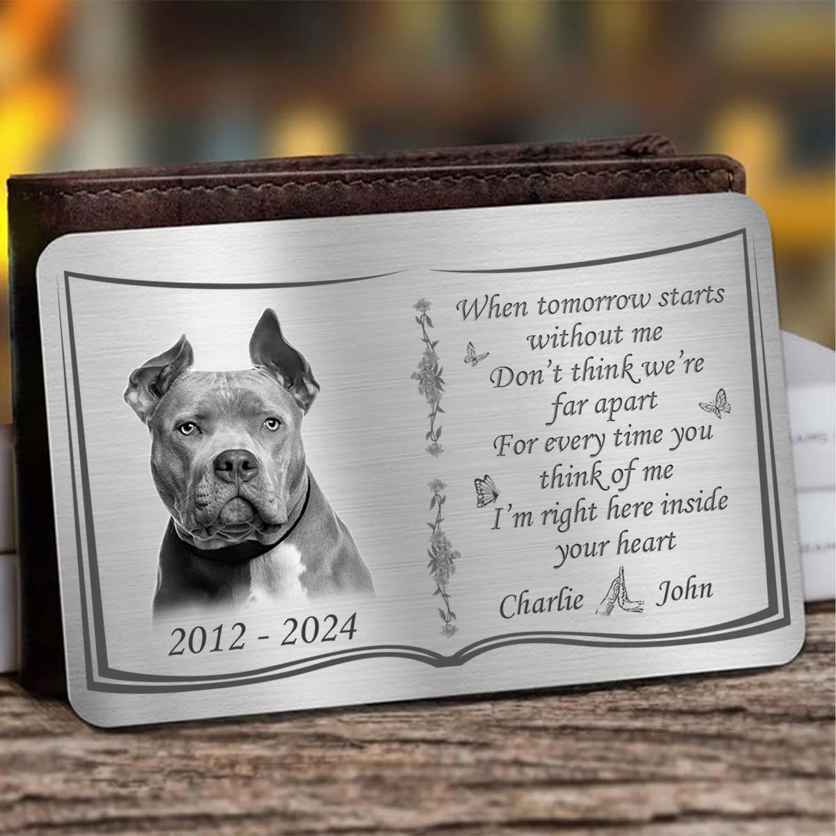 When Tomorrow Starts - Personalized Custom Wallet Card