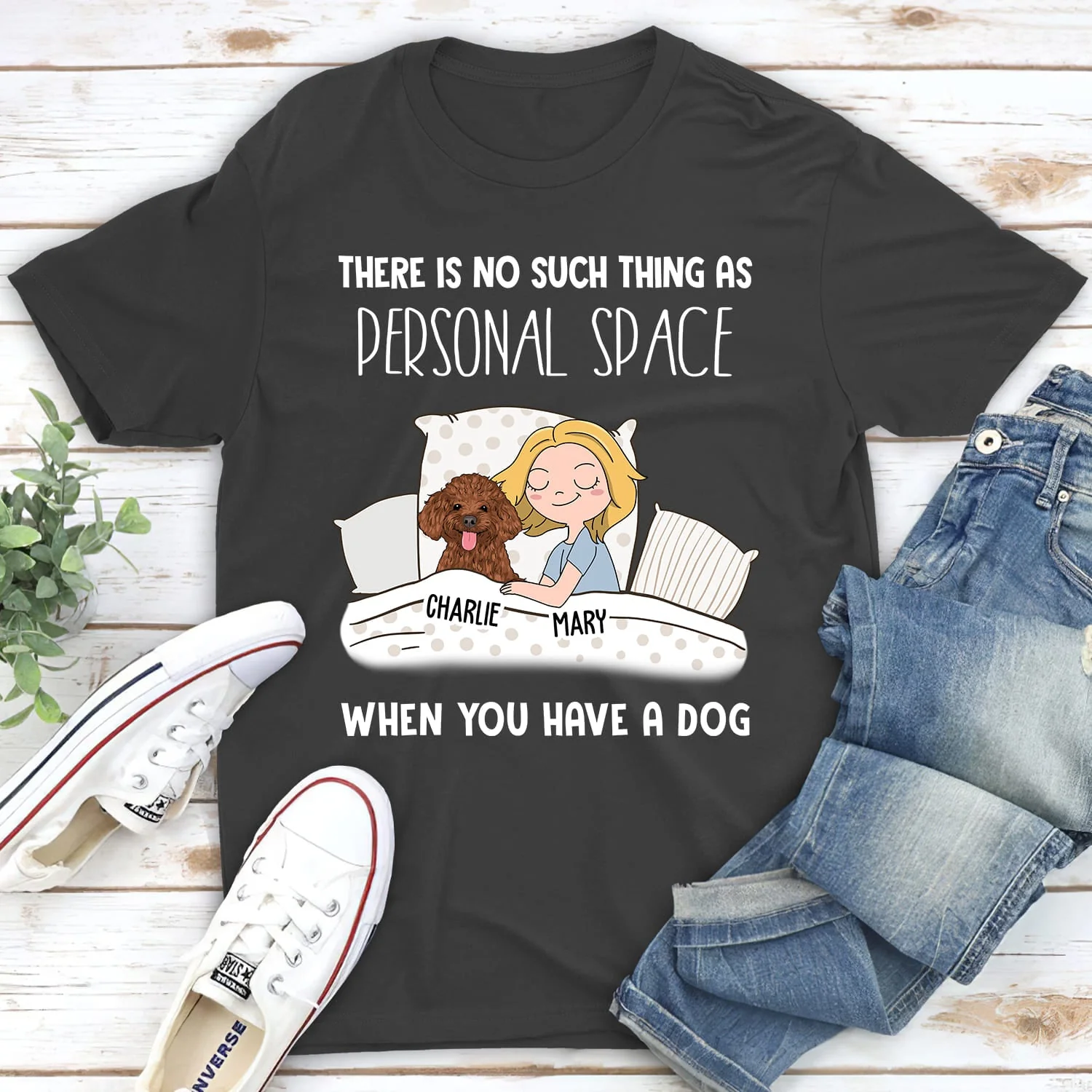 When You Have A Dog - Personalized Custom Unisex T-shirt - Image 2