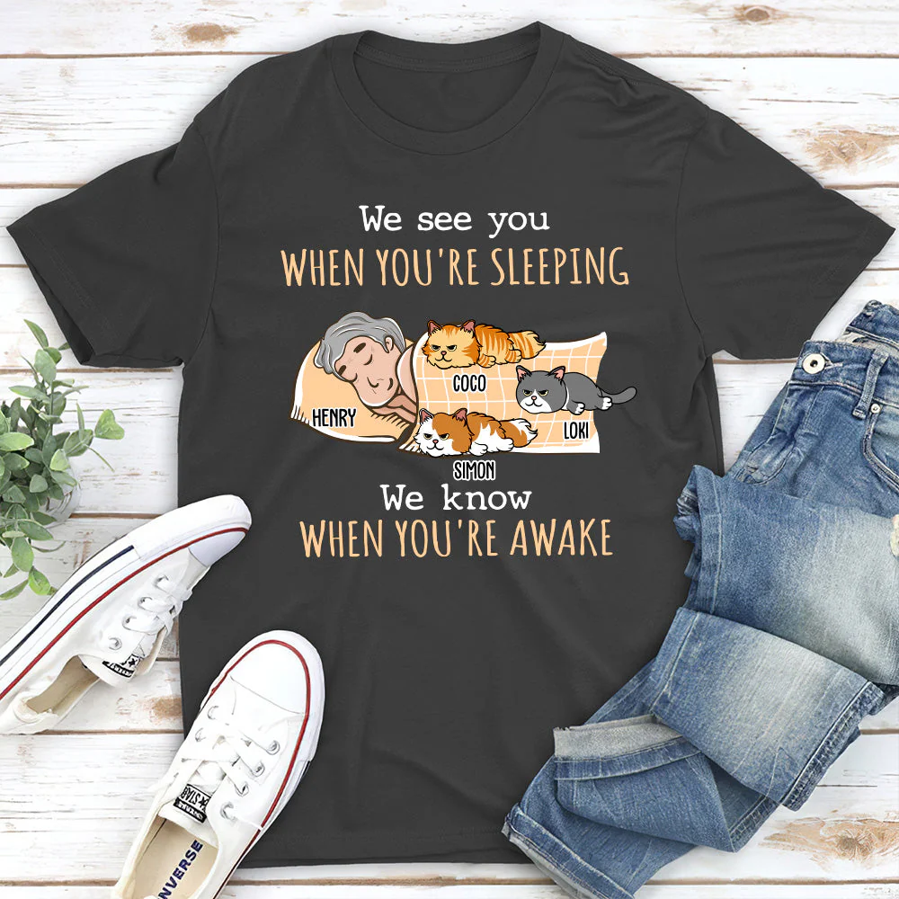 When You're Awake - Personalized Custom Unisex T-shirt - Image 4