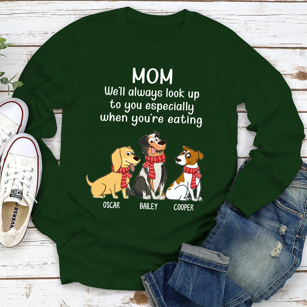 When You're Eating - Personalized Custom Long Sleeve T-shirt - Image 3