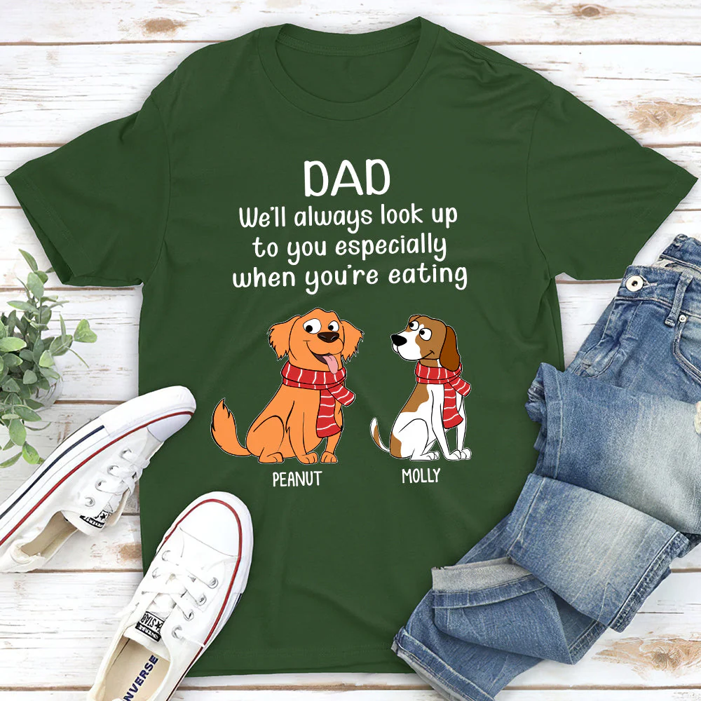 When You're Eating - Personalized Custom Unisex T-shirt - Image 2