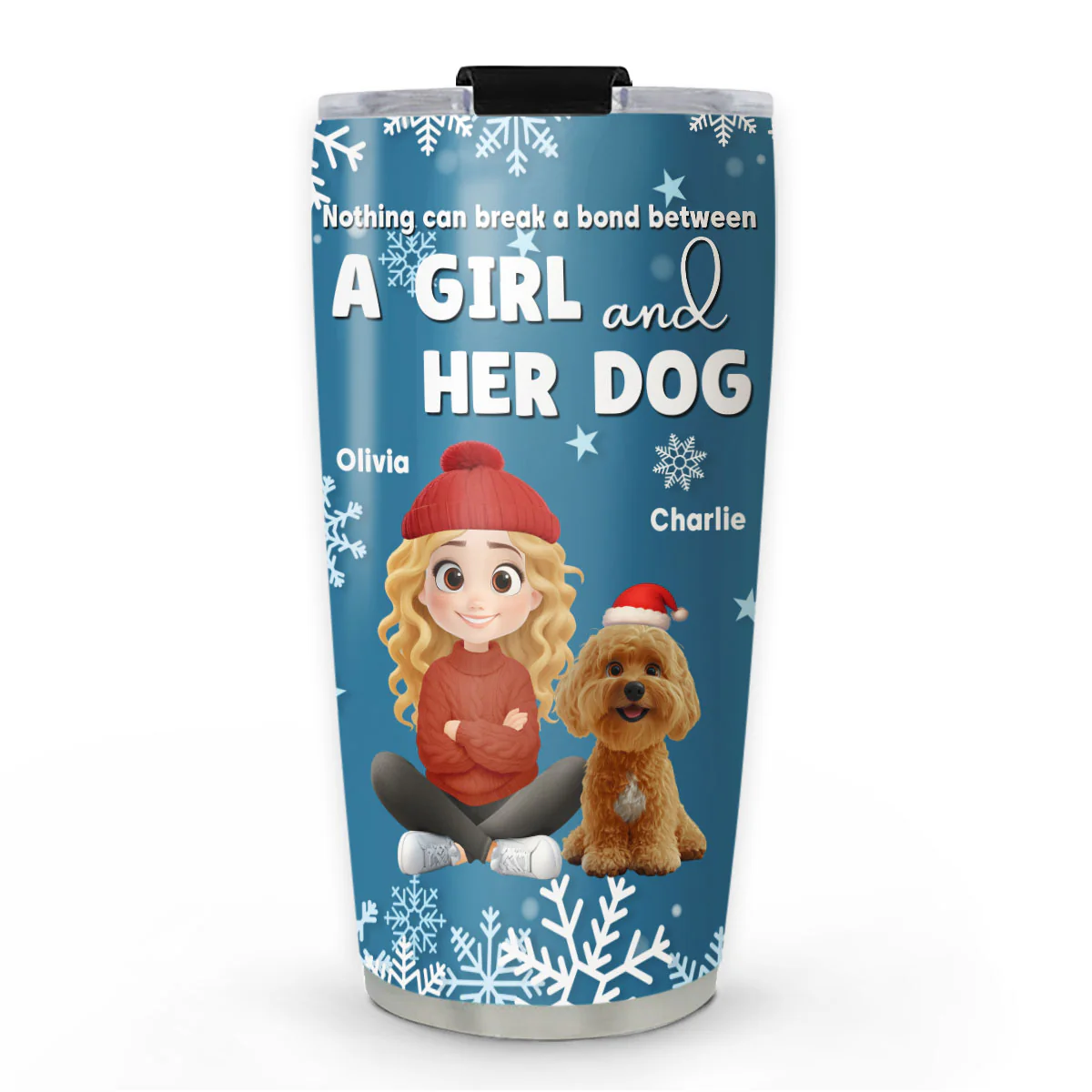 White Christmas - Personalized Custom Tumbler