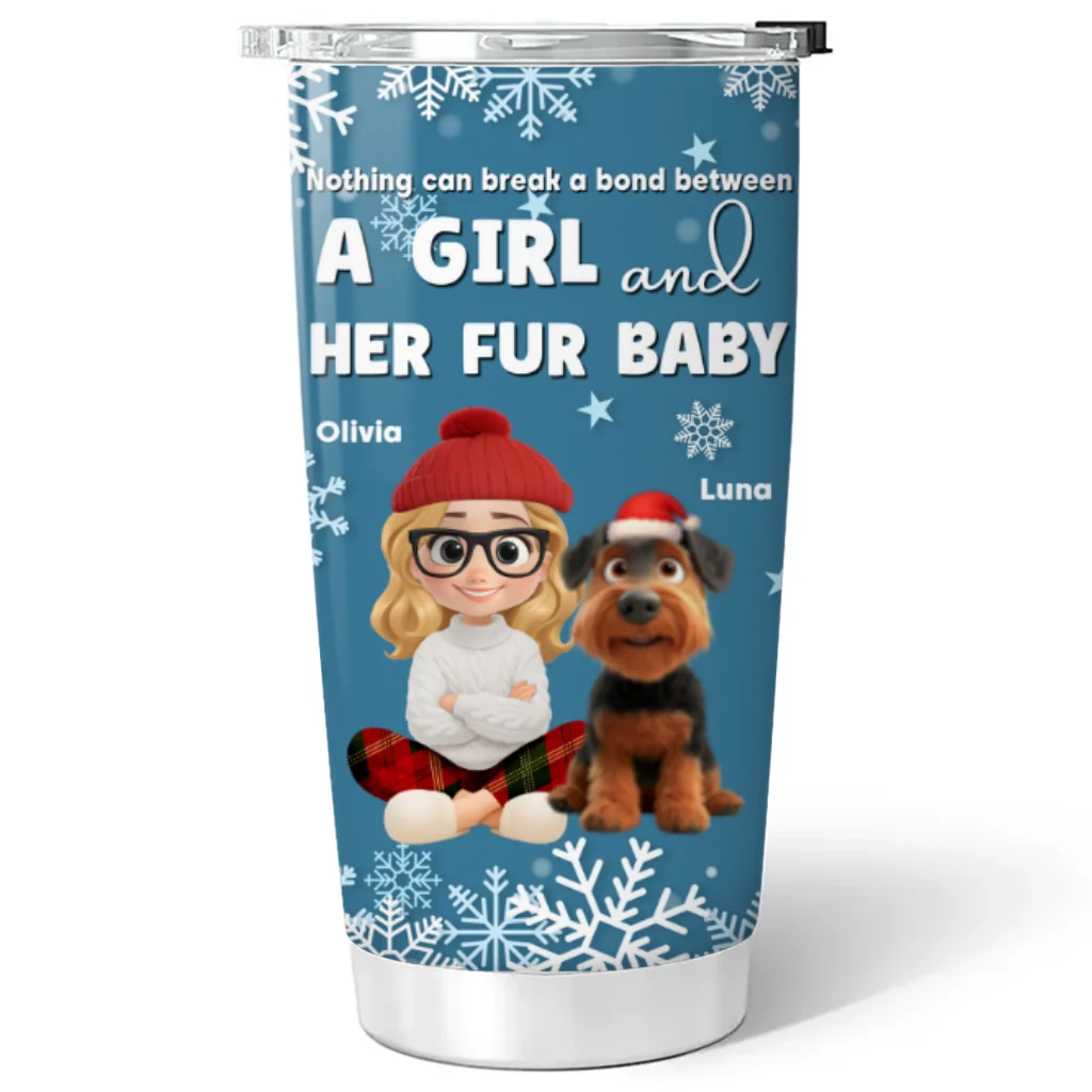 White Christmas With Them - Personalized Custom Tumbler - Image 5