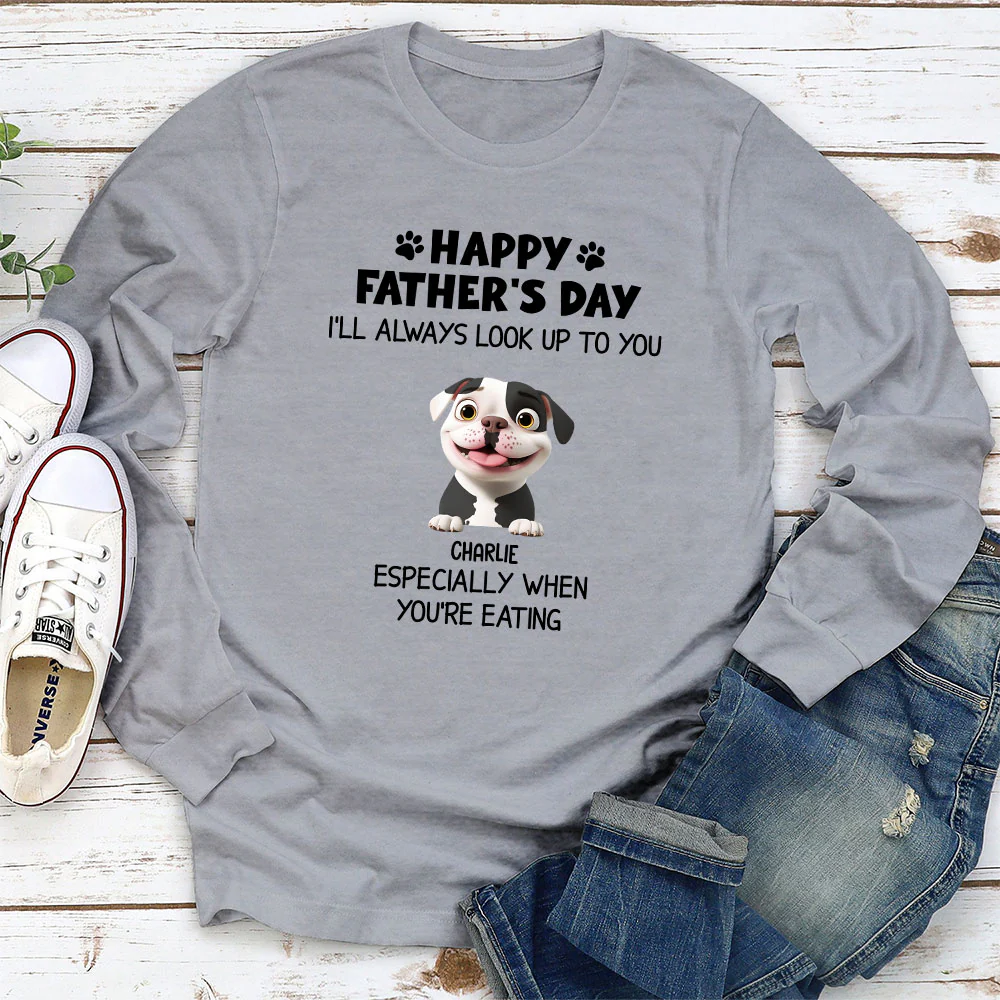 White Especially When You Are Eating - Personalized Custom Long Sleeve T-shirt - Image 2