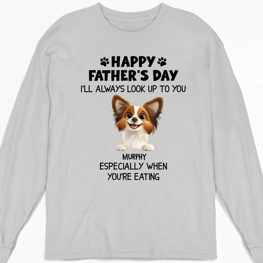 White Especially When You Are Eating - Personalized Custom Long Sleeve T-shirt - Image 3