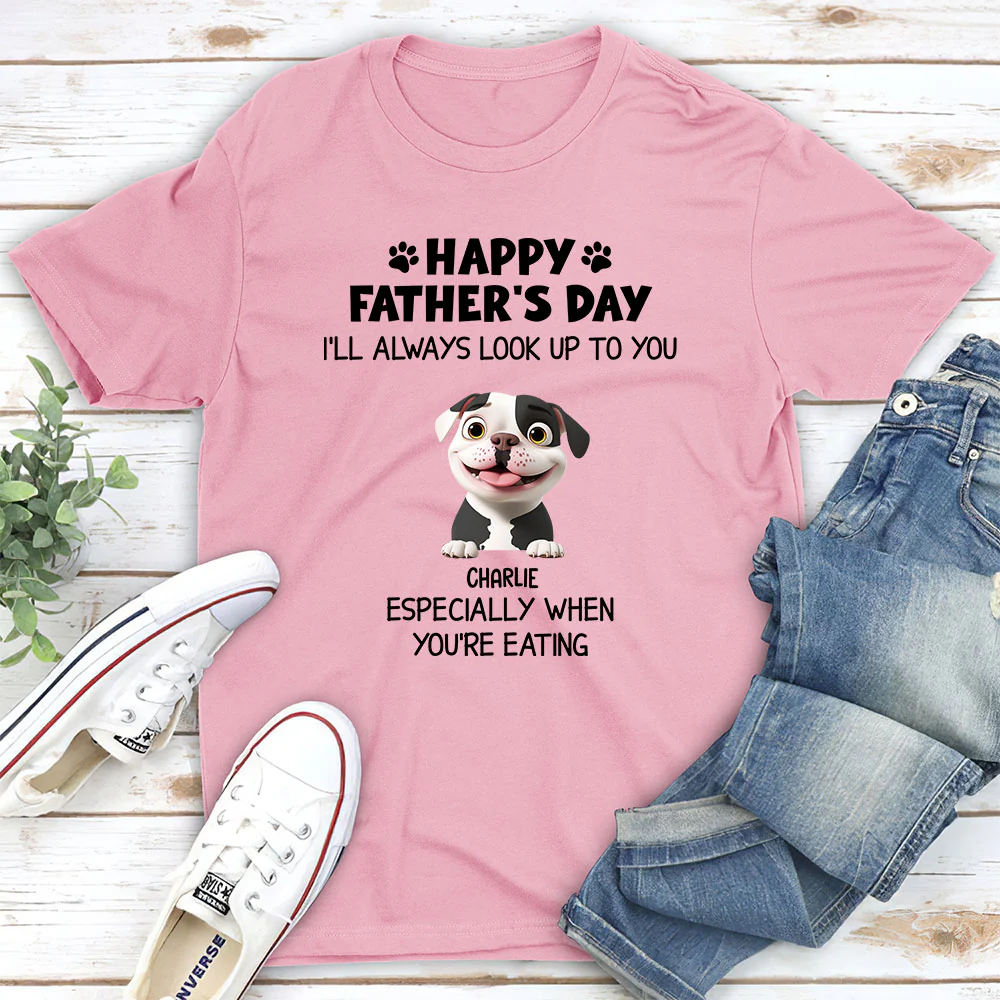 White Especially When You Are Eating - Personalized Custom Unisex T-Shirt - Image 3