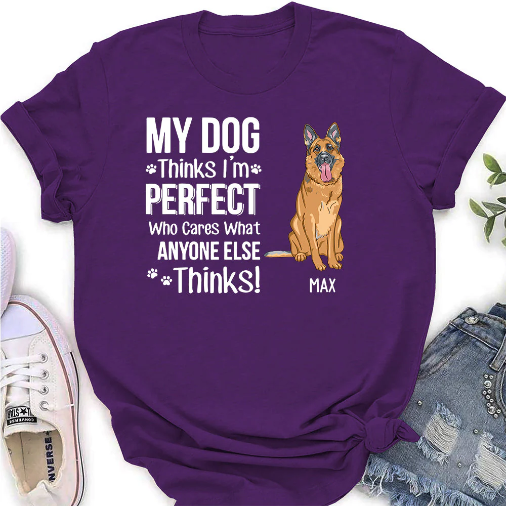 Who Cares What Anyone Else Thinks - Personalized Custom Women's T-shirt - Image 4