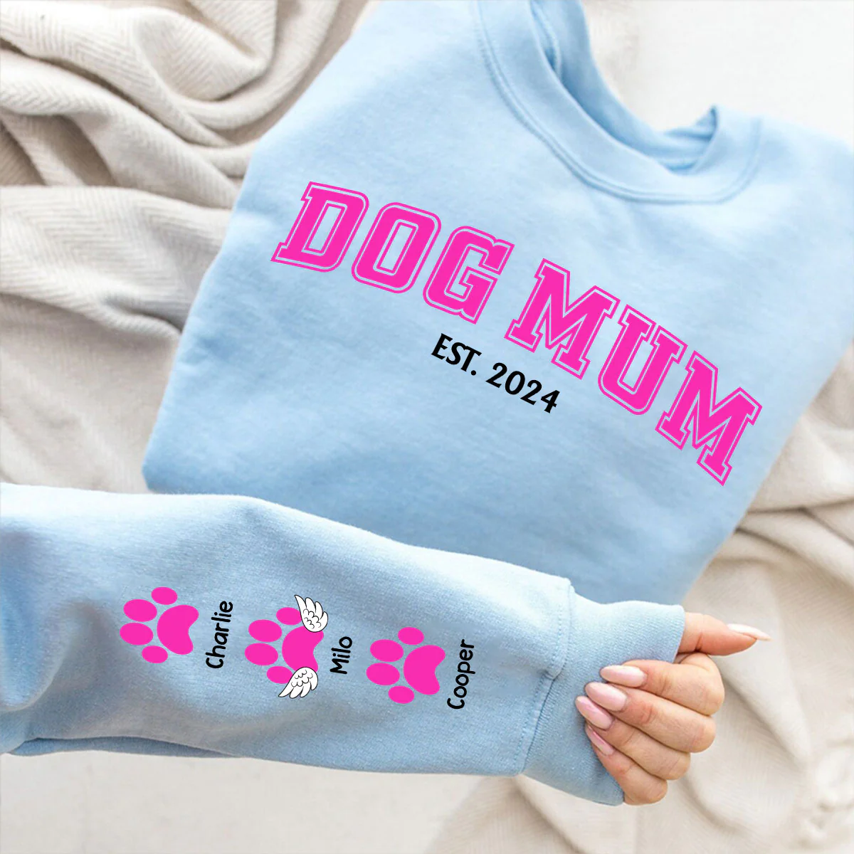 Who Loves Dog - Personalized Custom Sweatshirt - Image 5