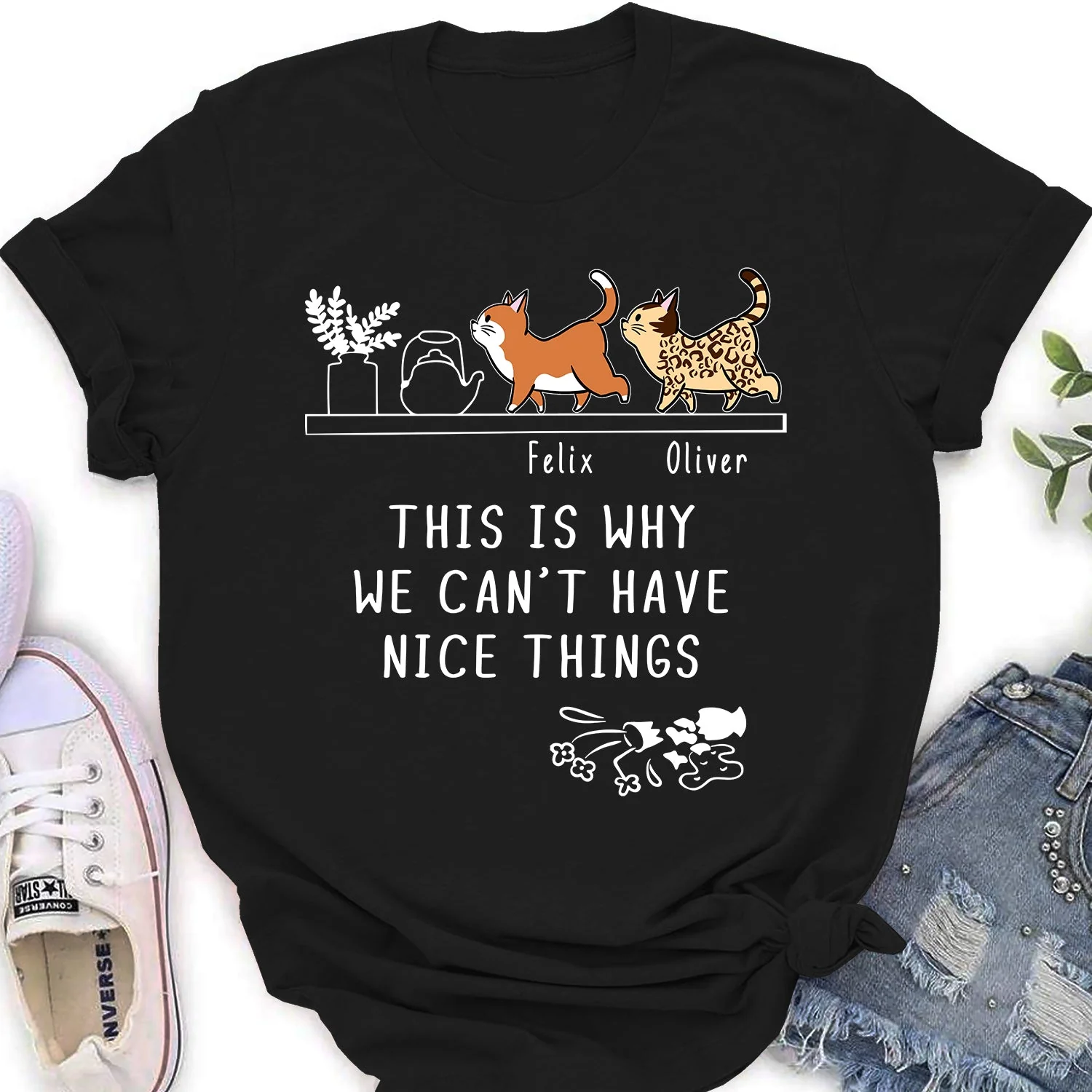 Why We Can't Have Nice Things - Personalized Custom Women's T-shirt
