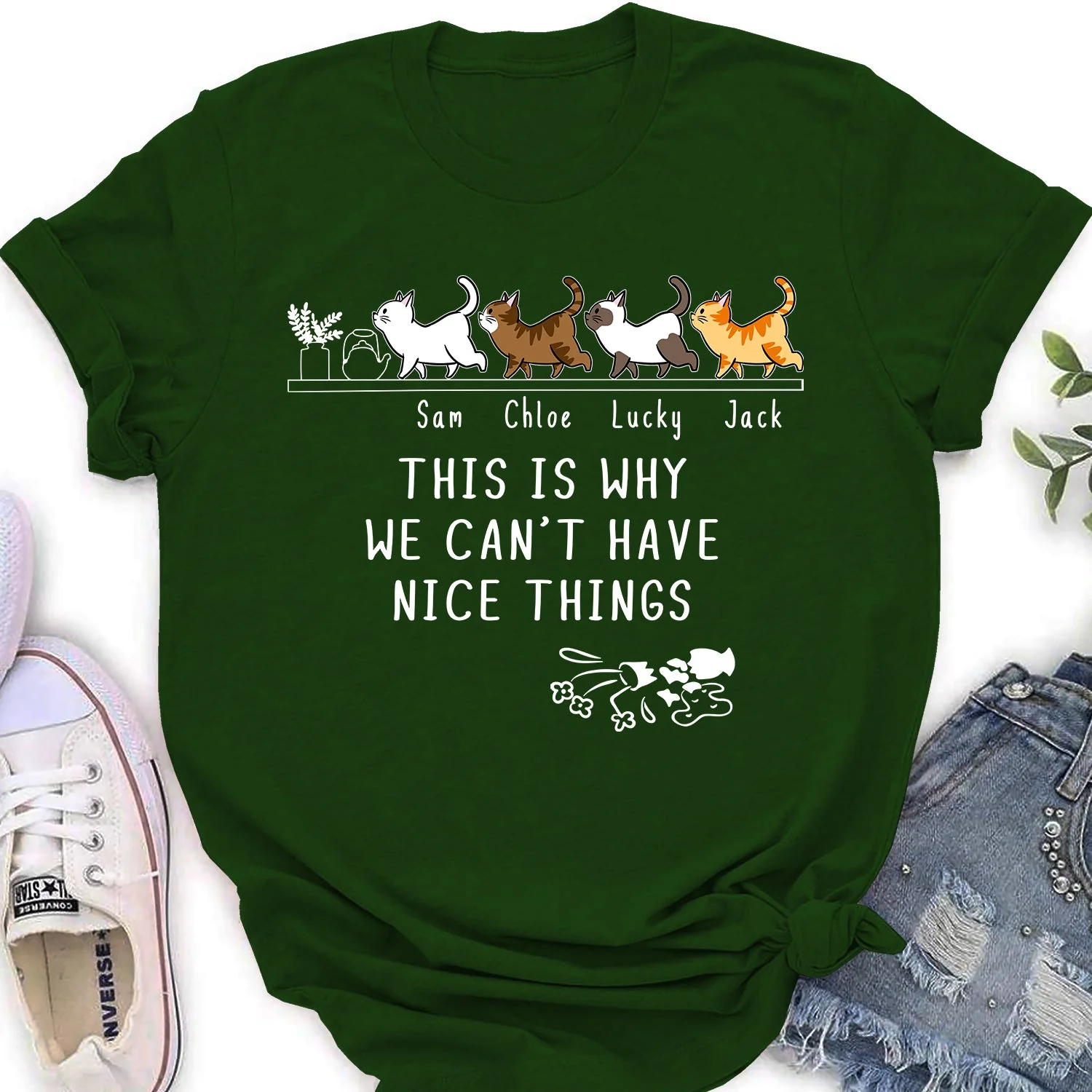 Why We Can't Have Nice Things - Personalized Custom Women's T-shirt - Image 3
