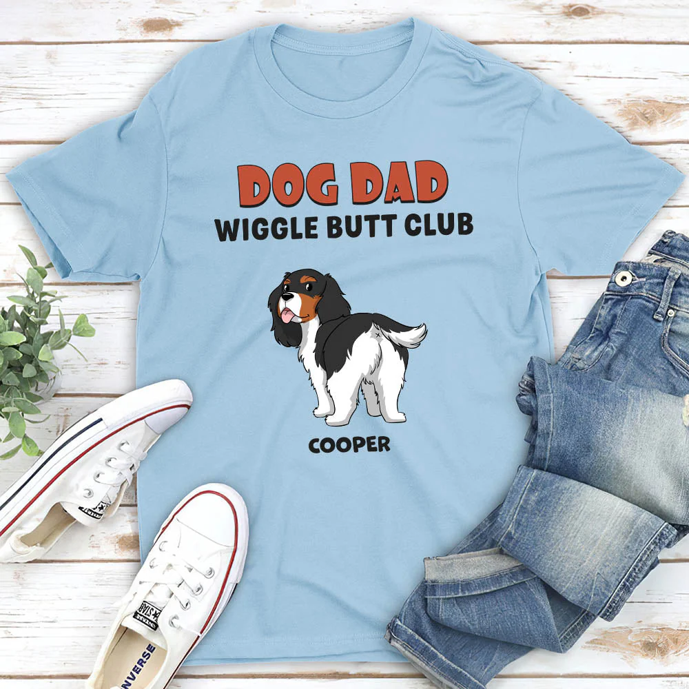 Wiggle Butt Club 2 - Personalized Custom Unisex T-shirt - Image 2