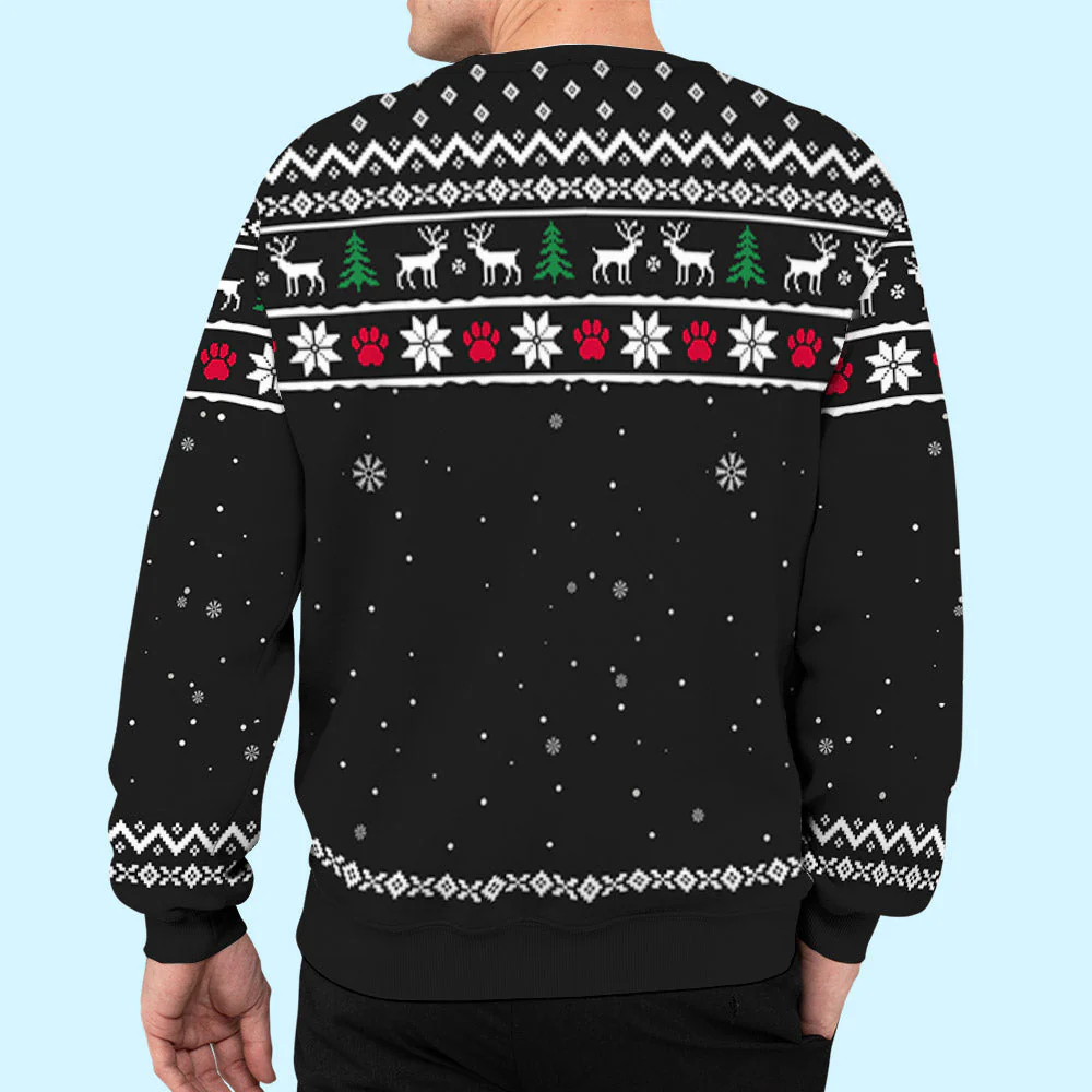 Winter Cat - Personalized Custom All-Over-Print Sweatshirt - Image 7