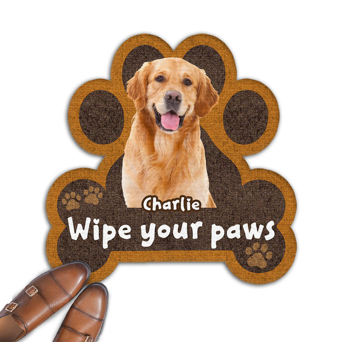 Wipe Up Paws Photo - Personalized Custom Doormat