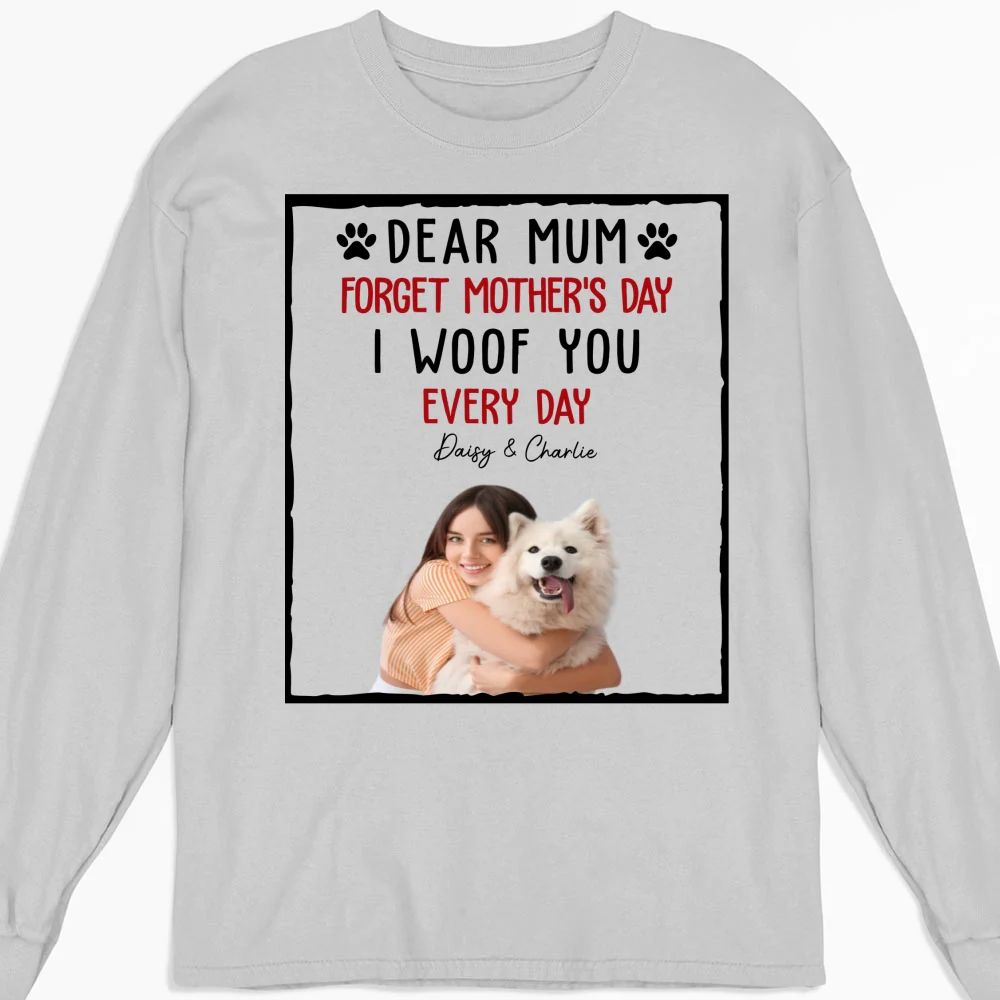 With My Dad Photo - Personalized Custom Long Sleeve T-Shirt - Image 2