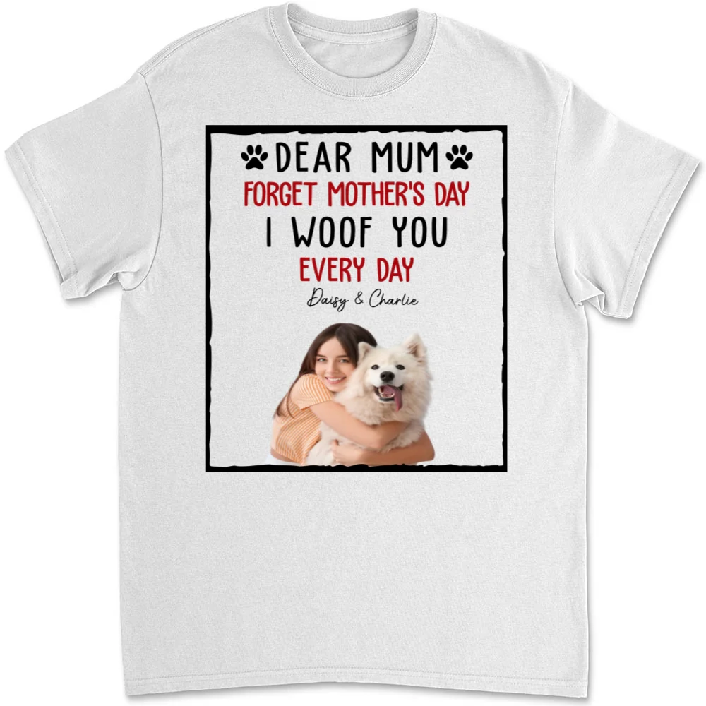 With My Dad Photo - Personalized Custom Unisex T-Shirt - Image 2