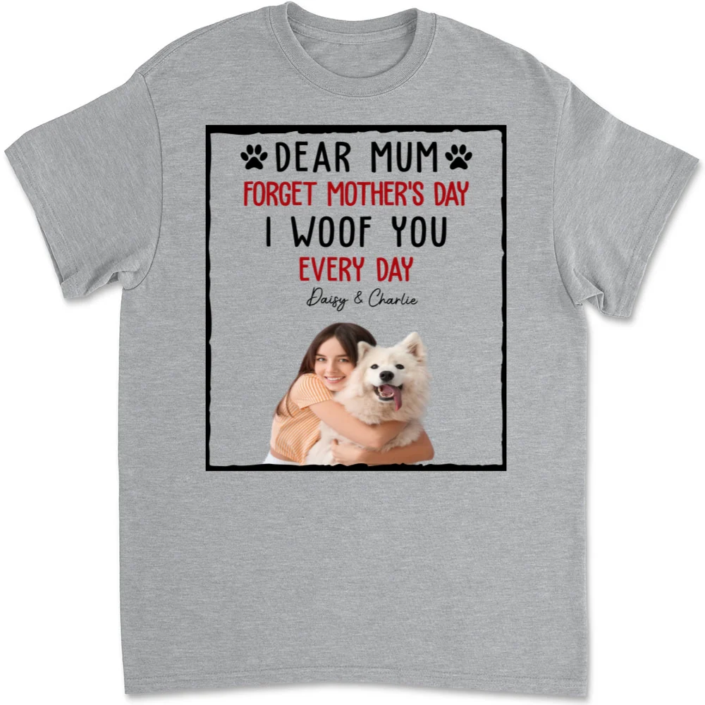 With My Dad Photo - Personalized Custom Unisex T-Shirt - Image 3