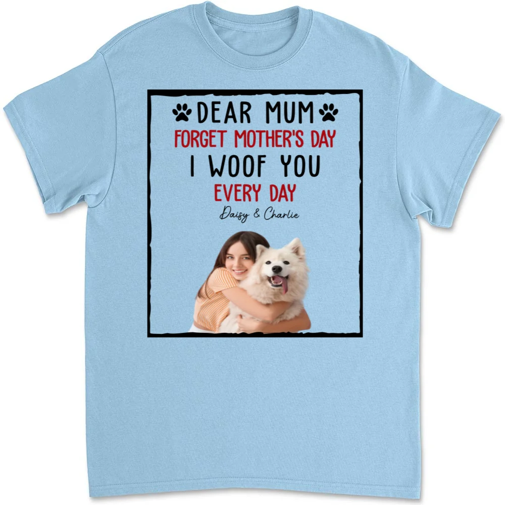 With My Dad Photo - Personalized Custom Unisex T-Shirt - Image 4