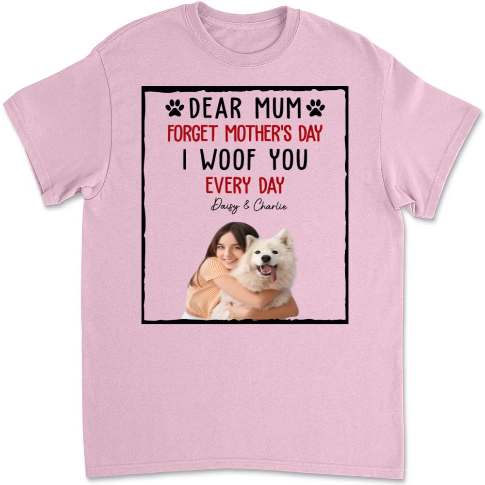 With My Dad Photo - Personalized Custom Unisex T-Shirt - Image 5