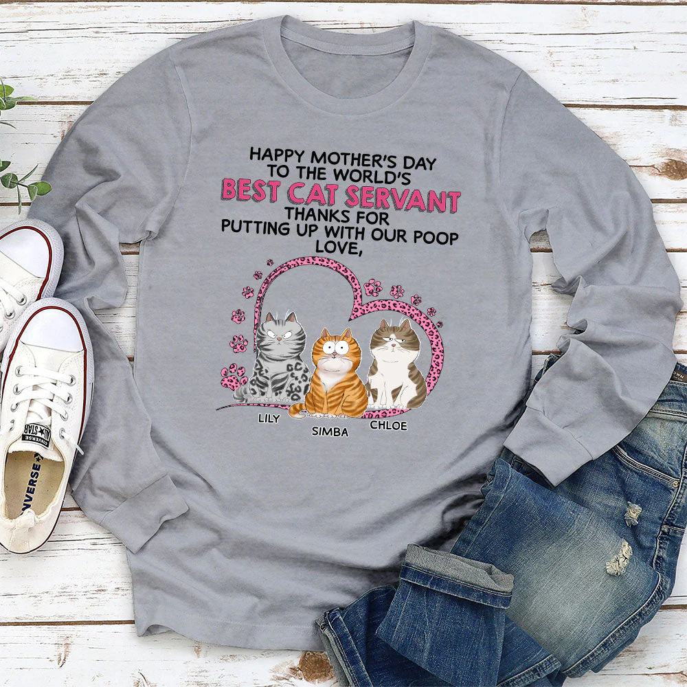 With Our Poop - Personalized Custom Long Sleeve T-shirt - Image 2